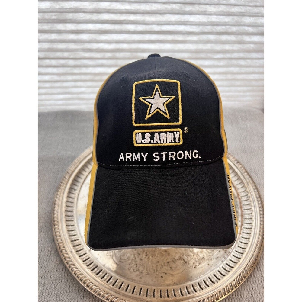 Nascar Mark Martin Hat Black Yellow US Army Strong‎ Racing #8 Cap New 2008